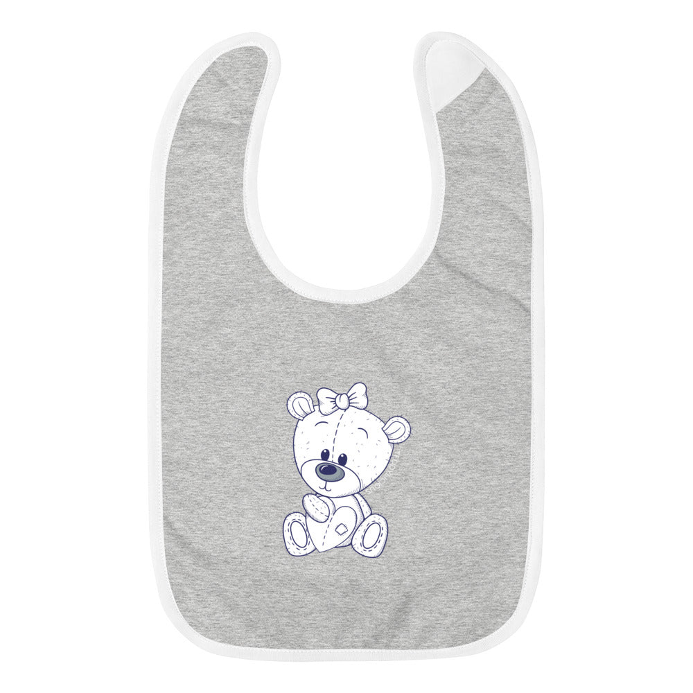 Teddylicious "Lizzi" Embroidered Baby Bib