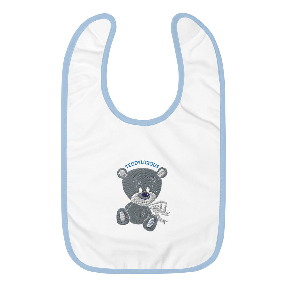 Teddylicious "Billy" Embroidered Baby Bib