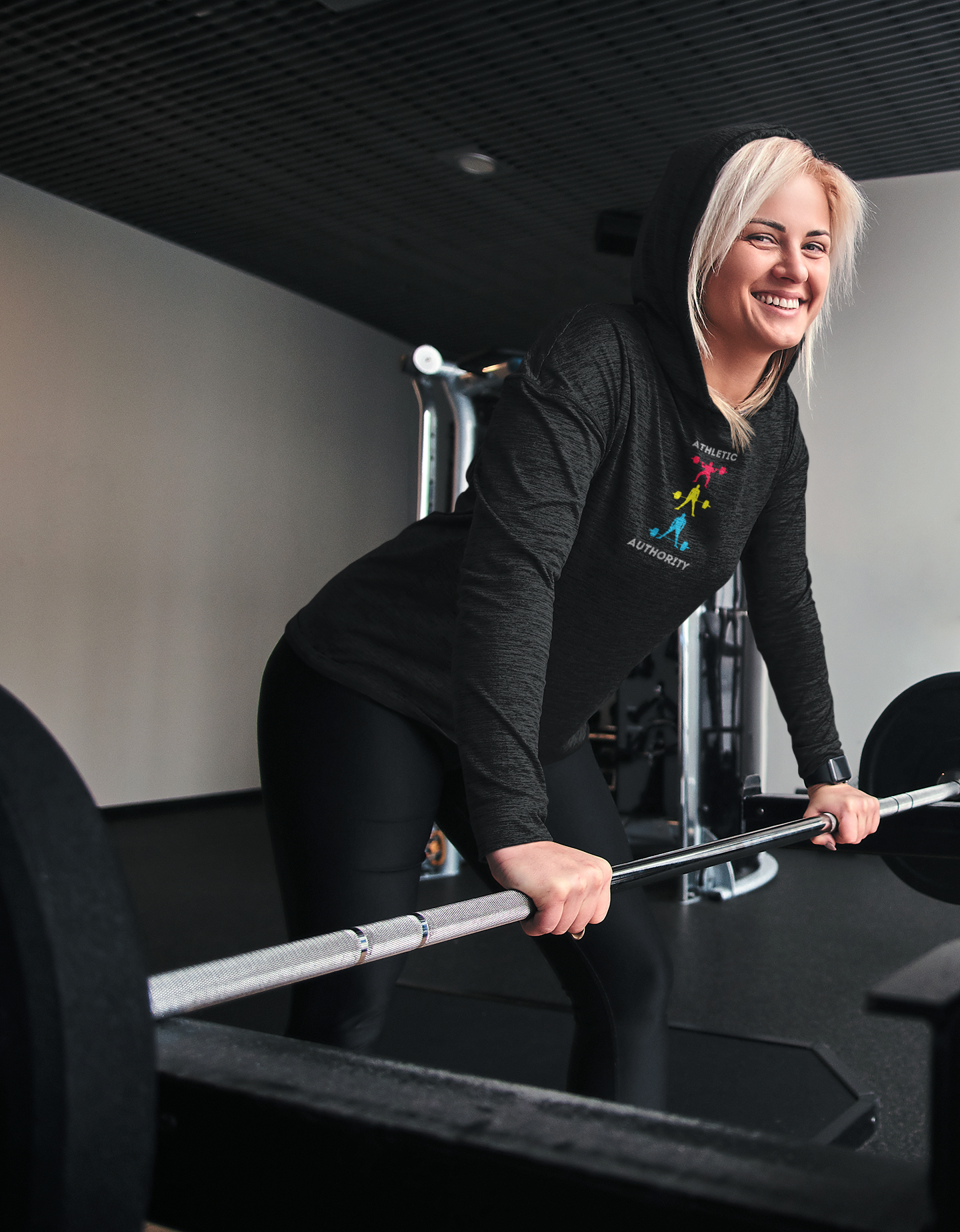 Athletic Authority  "Clean" Unisex Lightweight Hoodie