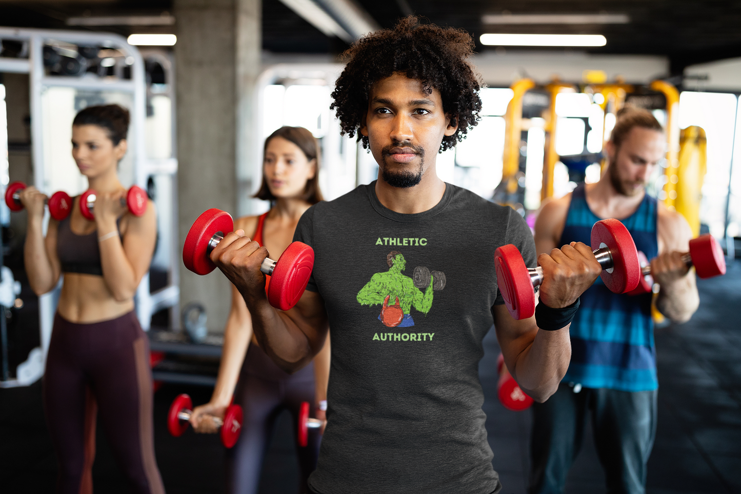 Athletic Authority "Green Giant" Unisex Tri-Blend Short sleeve t-shirt