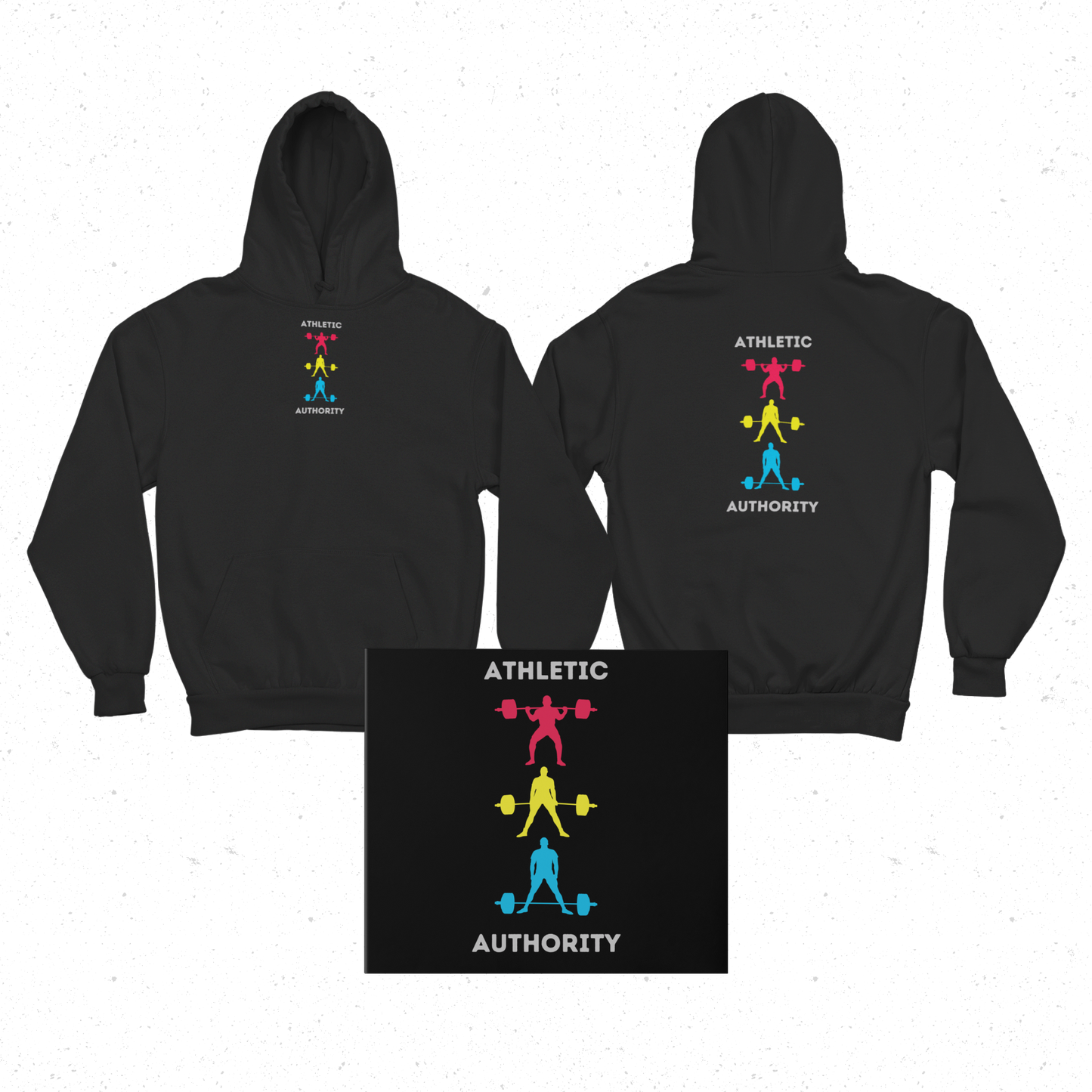 Athletic Authority  "Clean" Unisex Lightweight Hoodie