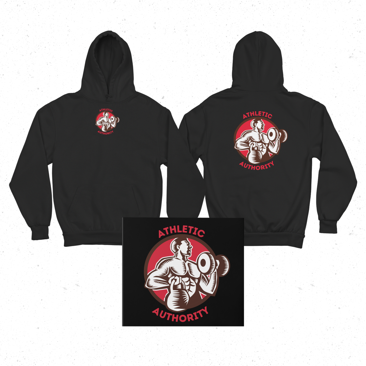 Athletic Authority  "Bells" Unisex Lightweight Hoodie