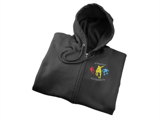 Athletic Authority "Skateboard" Unisex Lightweight ZIPPER Hoodie