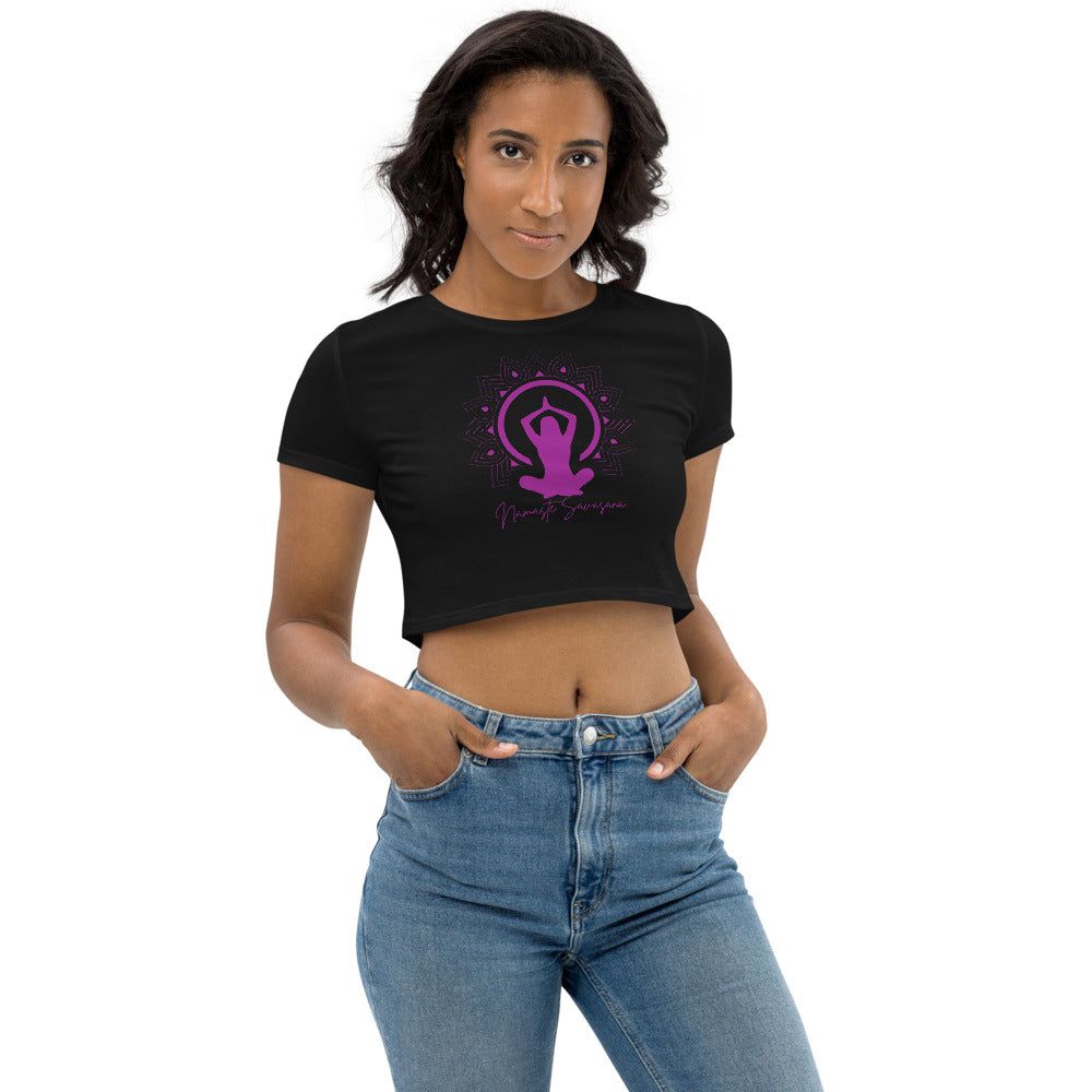 Athletic Authority "Namaste" Organic Crop Top