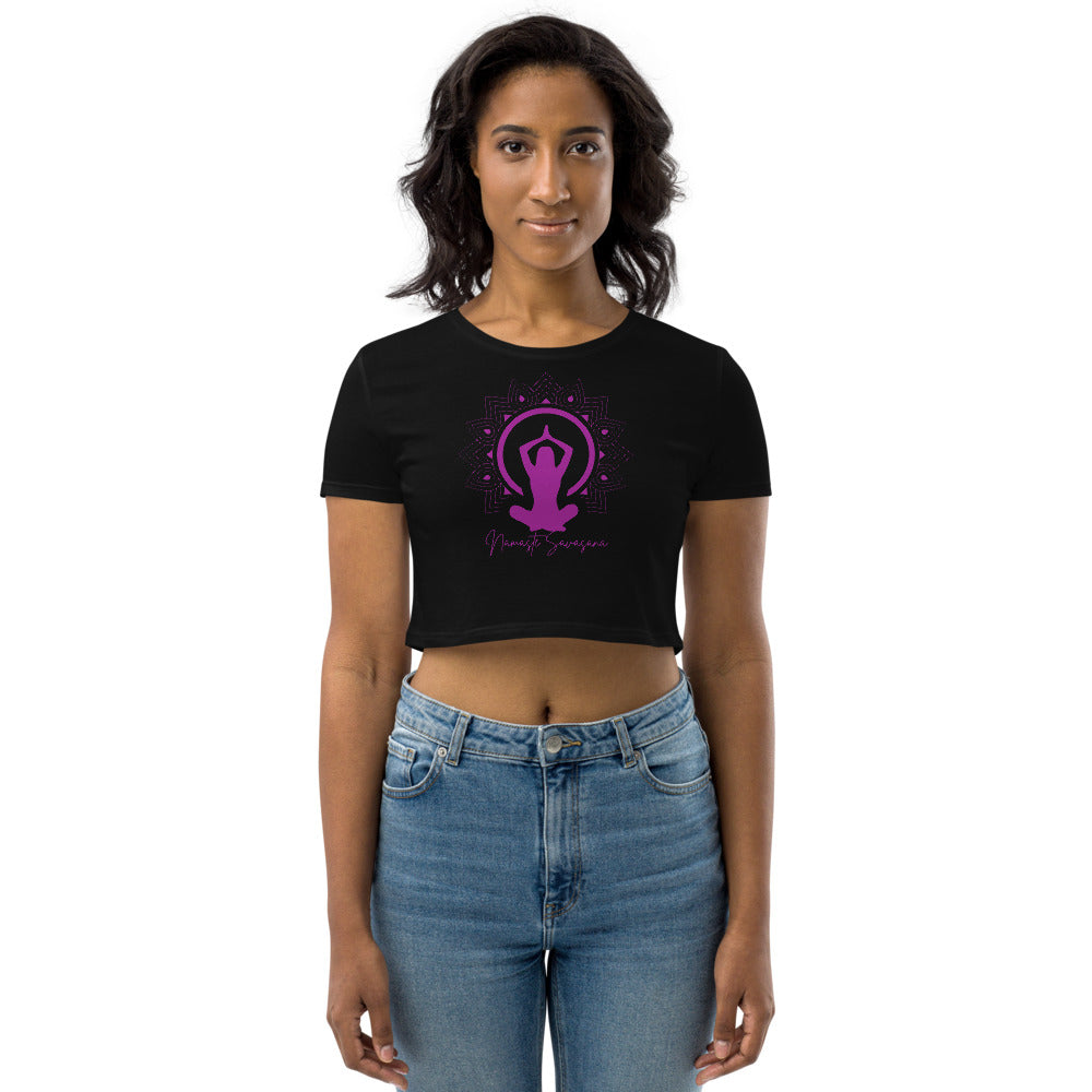 Athletic Authority "Namaste" Organic Crop Top