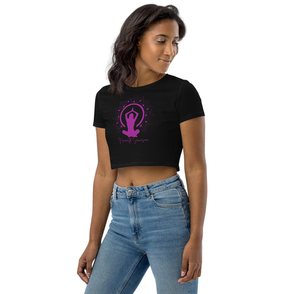 Athletic Authority "Namaste" Organic Crop Top