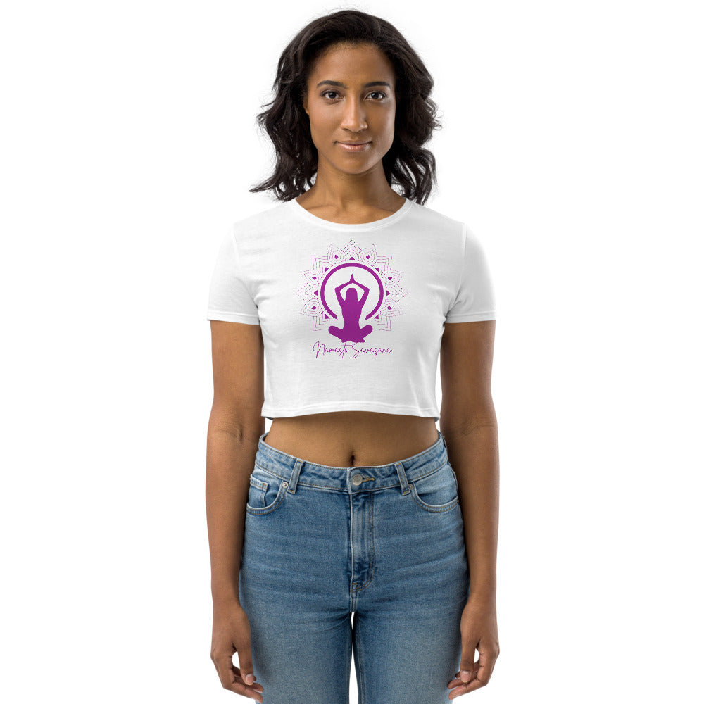 Athletic Authority "Namaste" Organic Crop Top