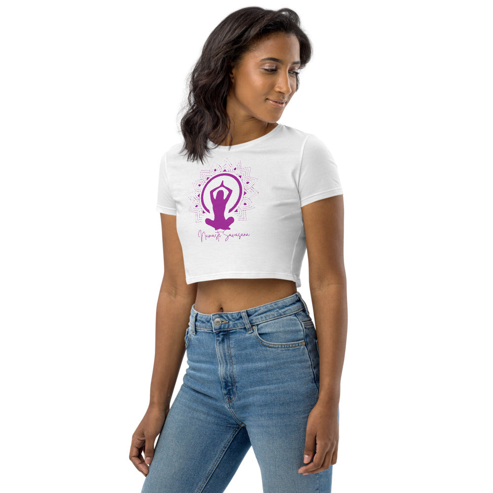 Athletic Authority "Namaste" Organic Crop Top