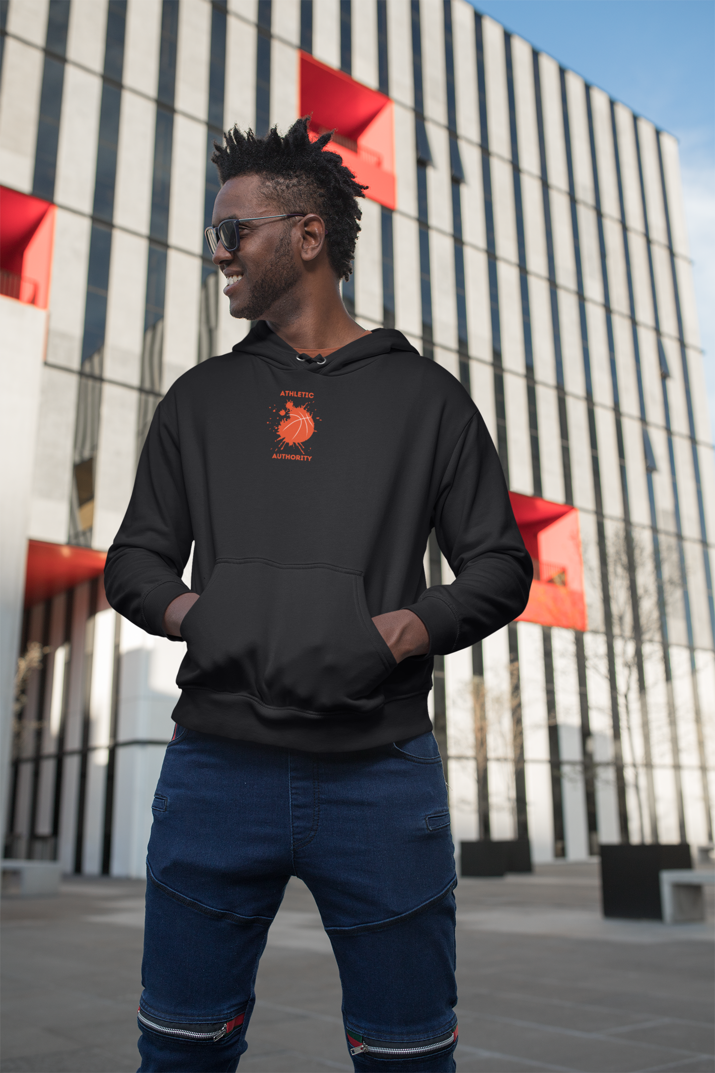 Athletic Authority "Basketball Smash" Unisex Lightweight Hoodie