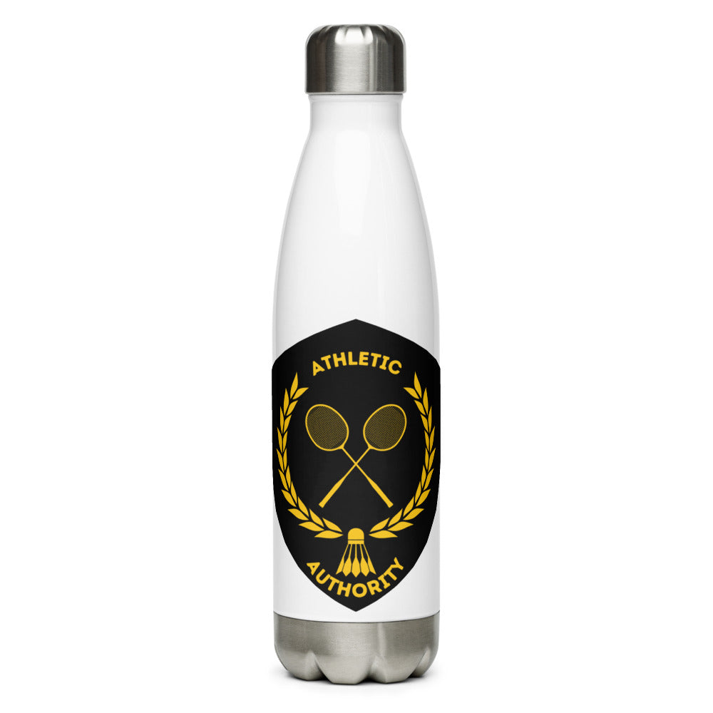 Athletic Authority "Badminton Crest" Stainless Steel Water Bottle