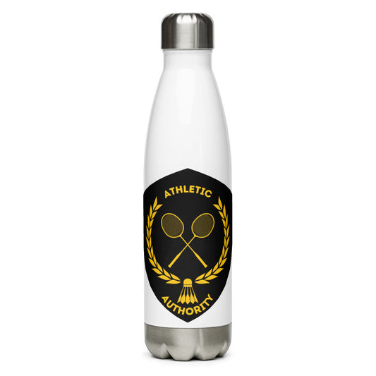 Athletic Authority "Badminton Crest" Stainless Steel Water Bottle
