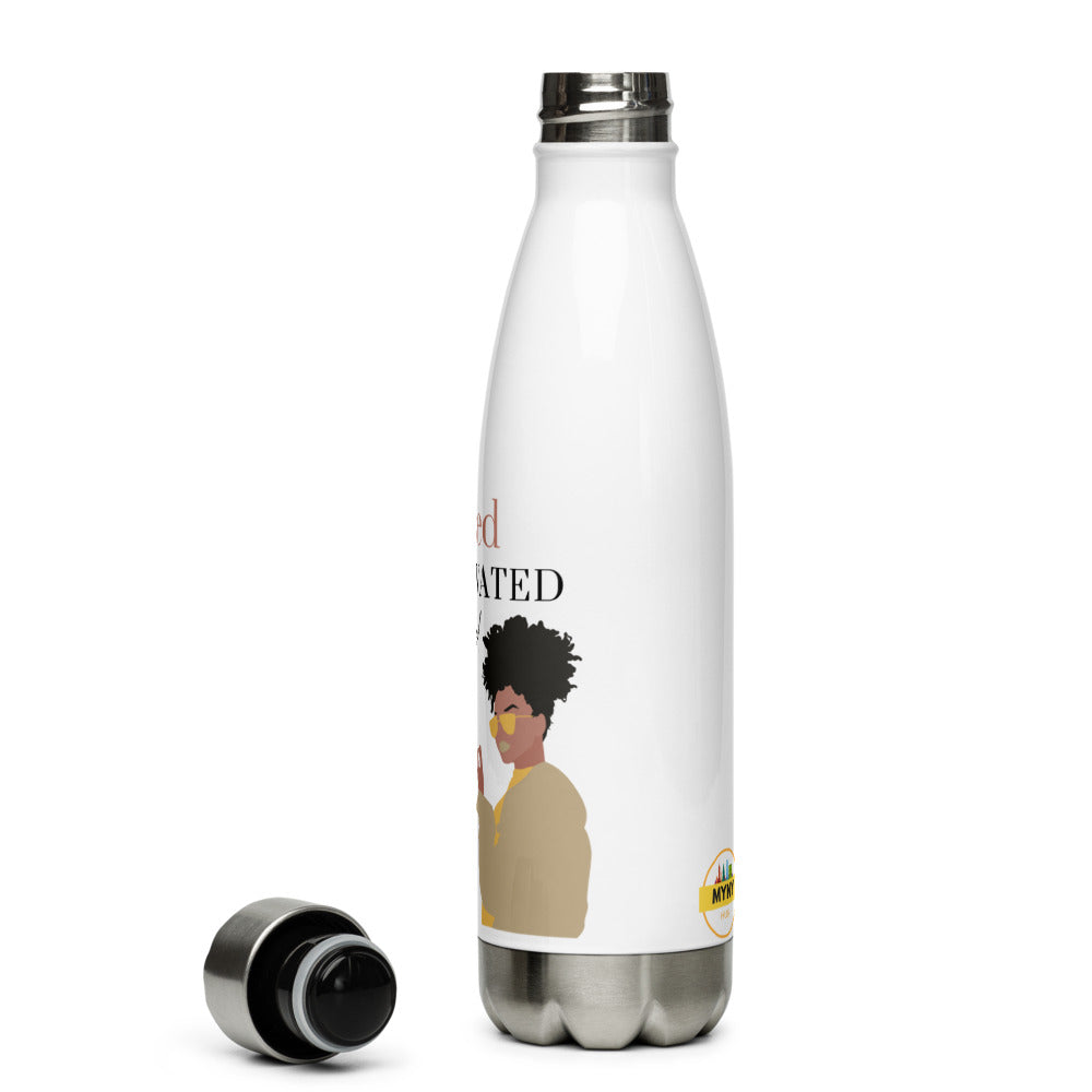 MYNY Hub "Focused Motivated Blessed" Stainless Steel Water Bottle