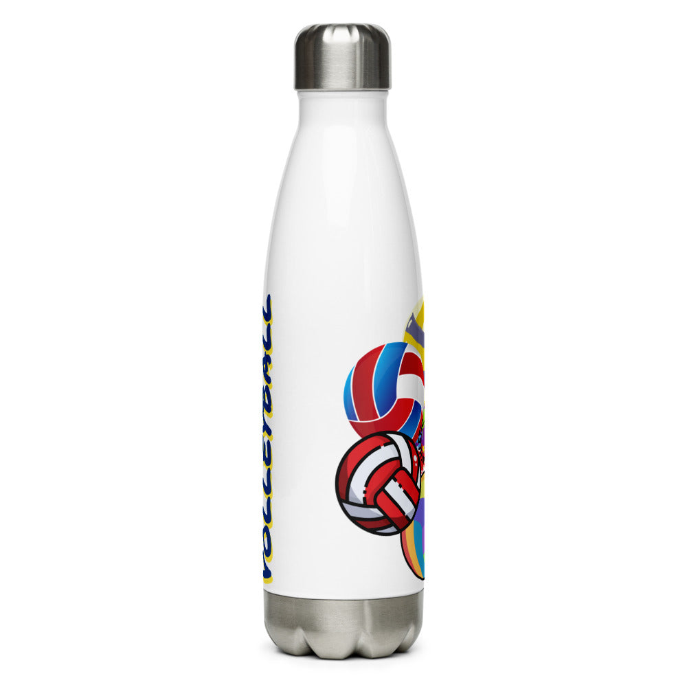 Athletic Authority "Volleyball Balls" Stainless Steel Water Bottle