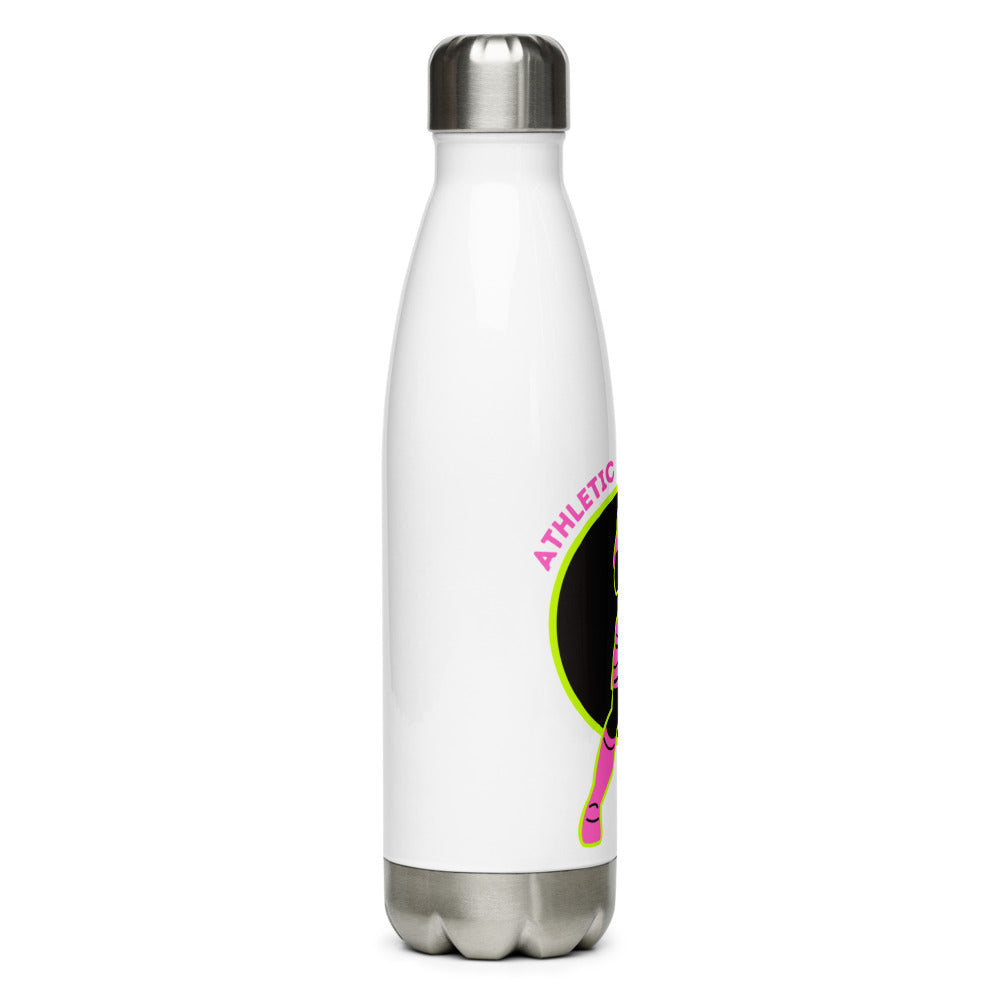 Athletic Authority "Soccer Pink" Stainless Steel Water Bottle