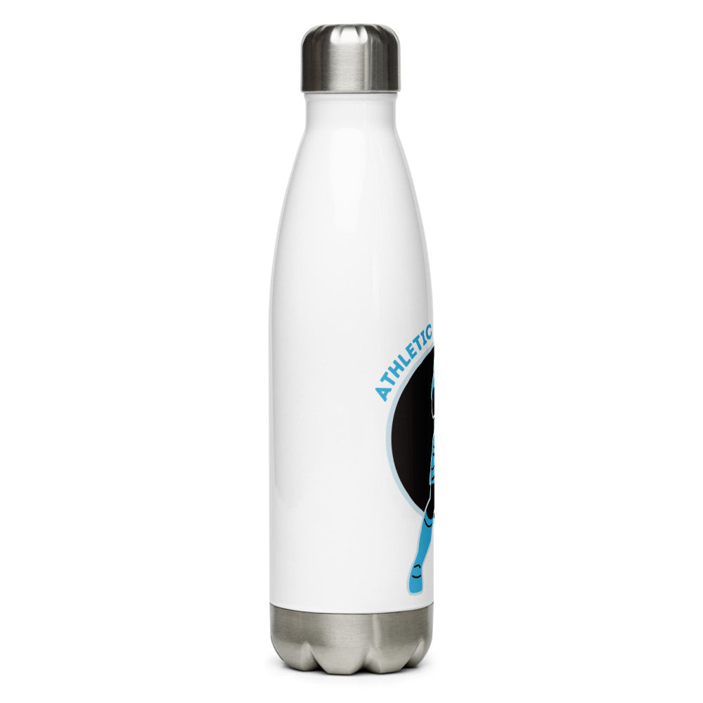 Athletic Authority "Soccer Sky Blue" Stainless Steel Water Bottle