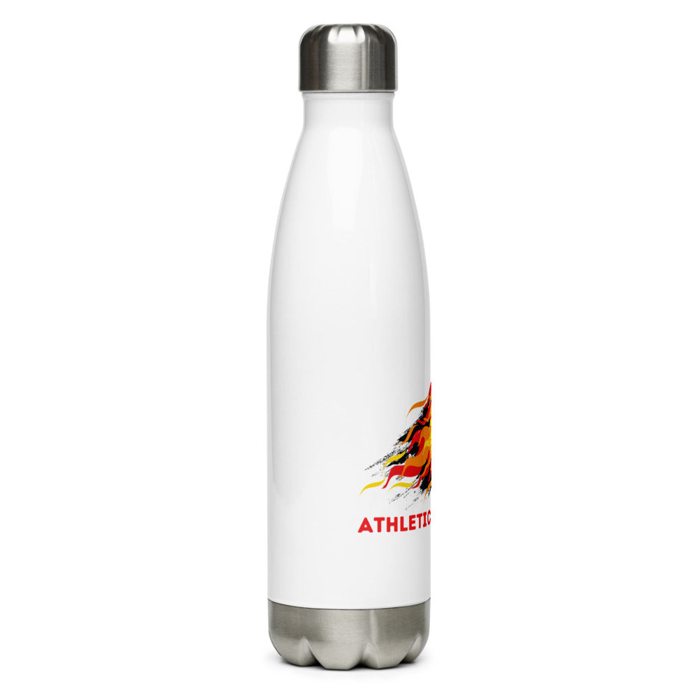 Athletic Authority "Soccer Flame" Stainless Steel Water Bottle