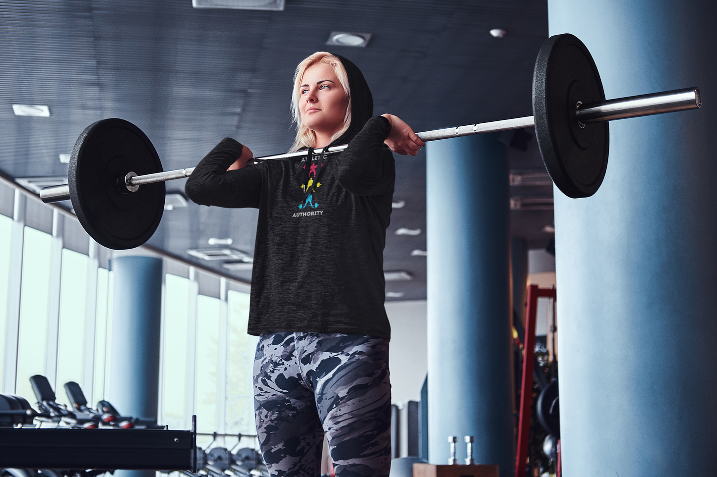 Athletic Authority  "Clean" Unisex Lightweight Hoodie