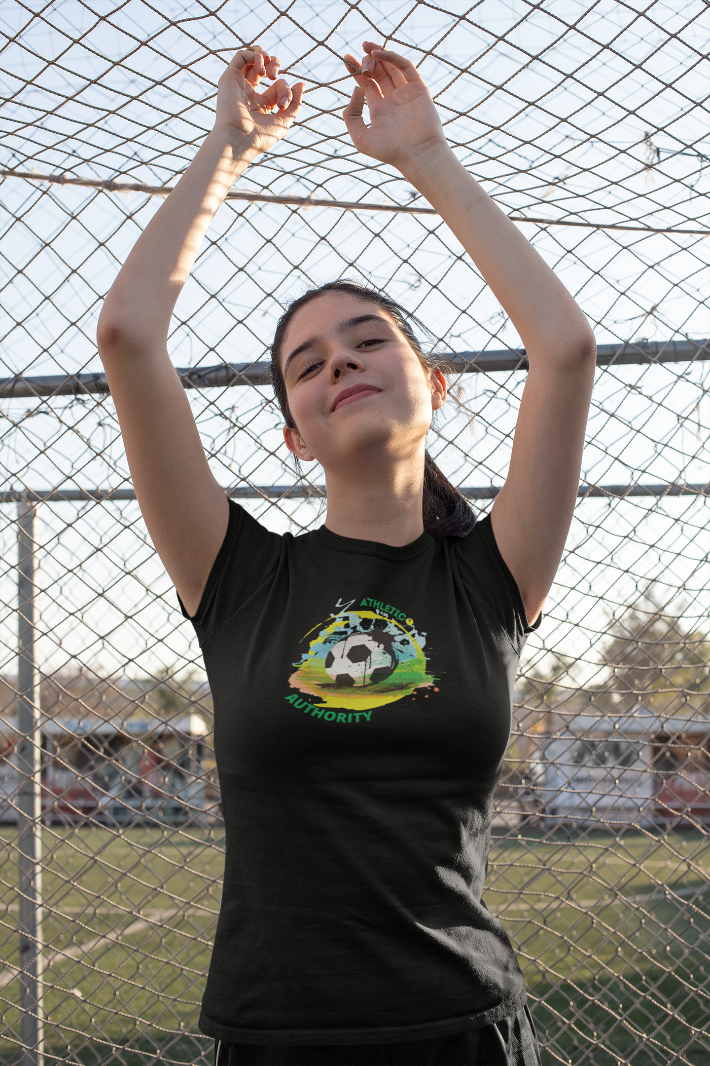 Athletic Authority"  Soccer Paint" Unisex Tri-Blend Short sleeve t-shirt