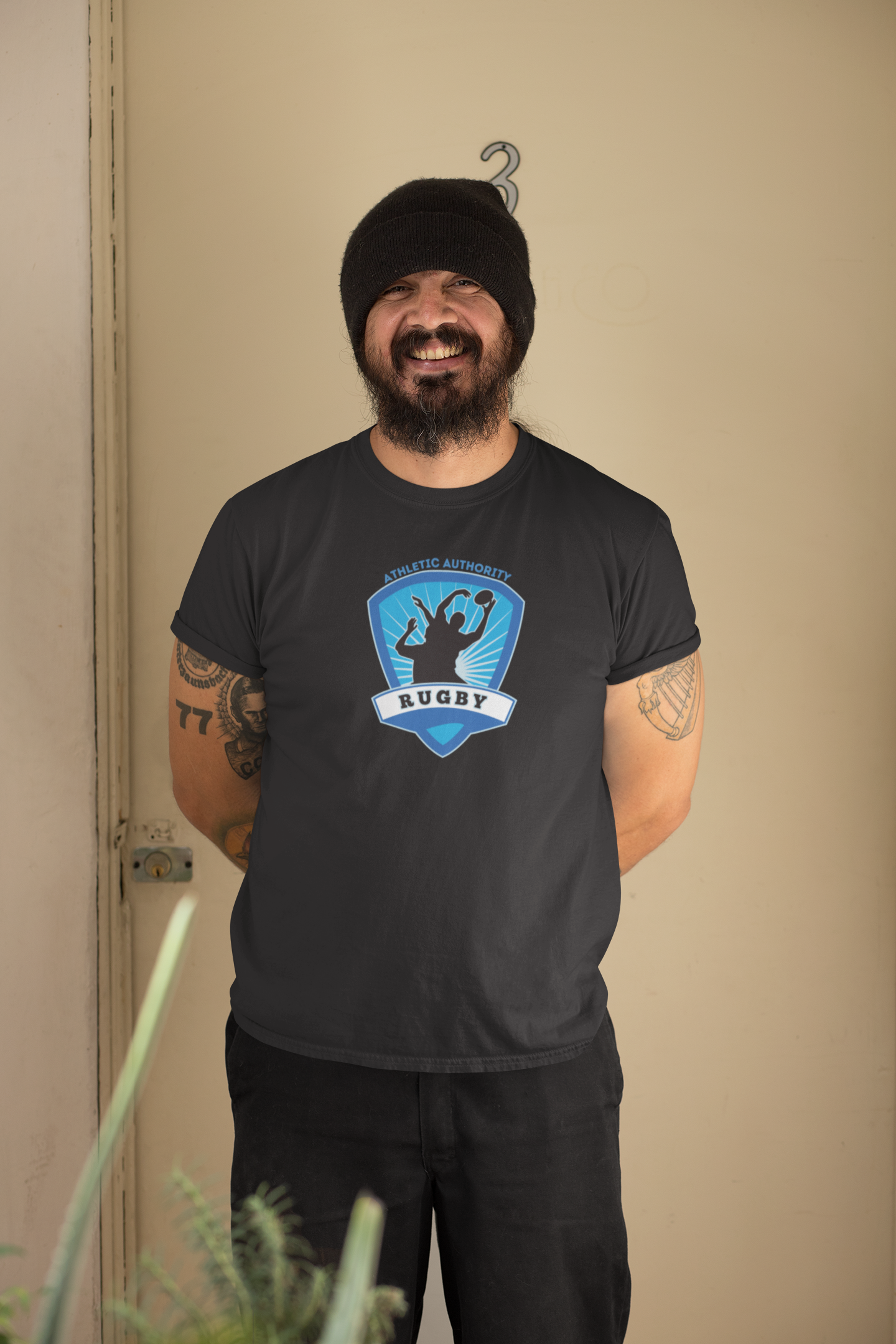 Athletic Authority "Rugby Lineout" Unisex Tri-Blend Short sleeve t-shirt