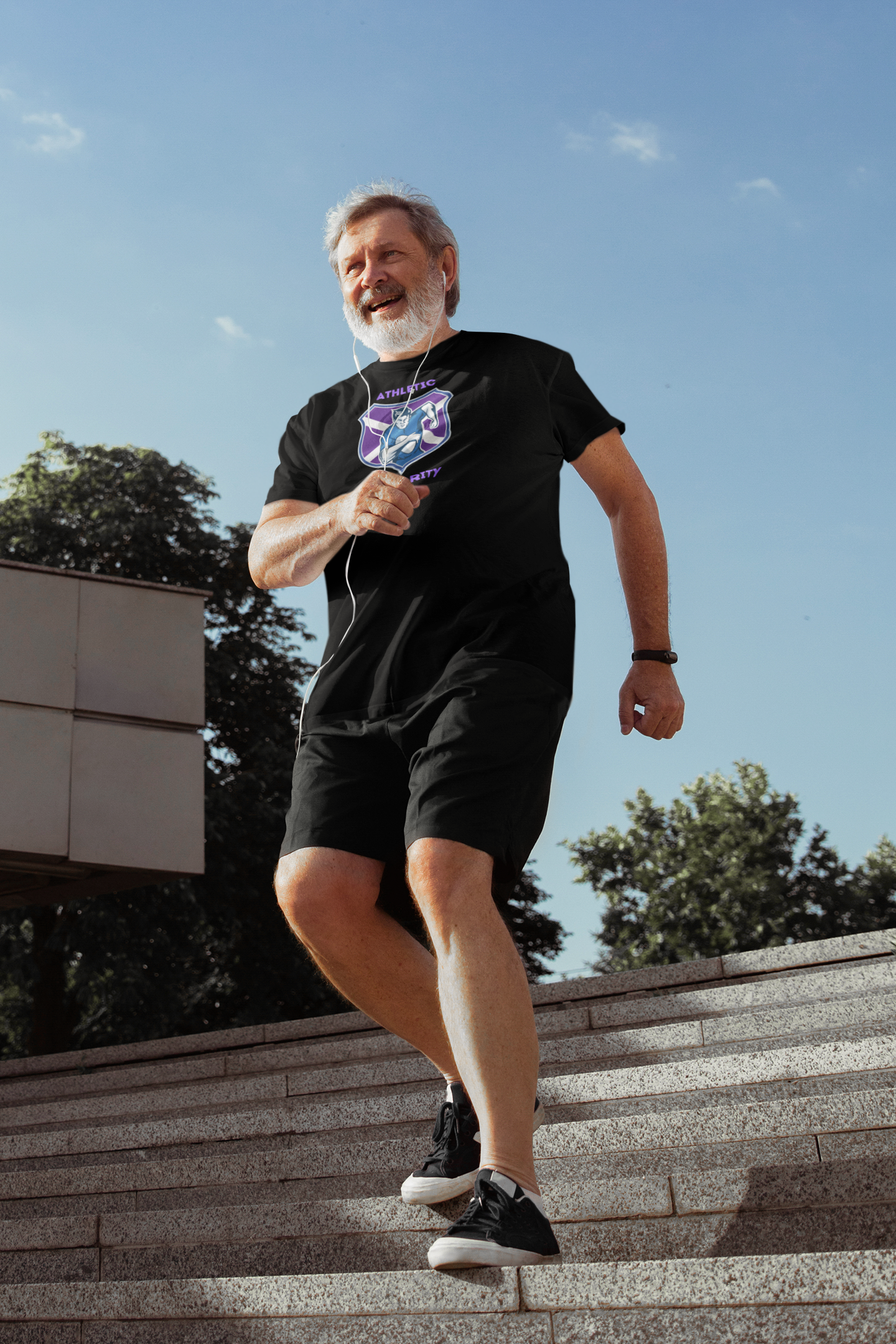 Athletic Authority  "Rugby Purple" Unisex Tri-Blend Short sleeve t-shirt