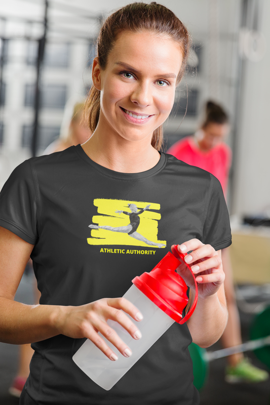 Athletic Authority  "Gymnastics Yellow" Unisex Tri-Blend Short sleeve t-shirt