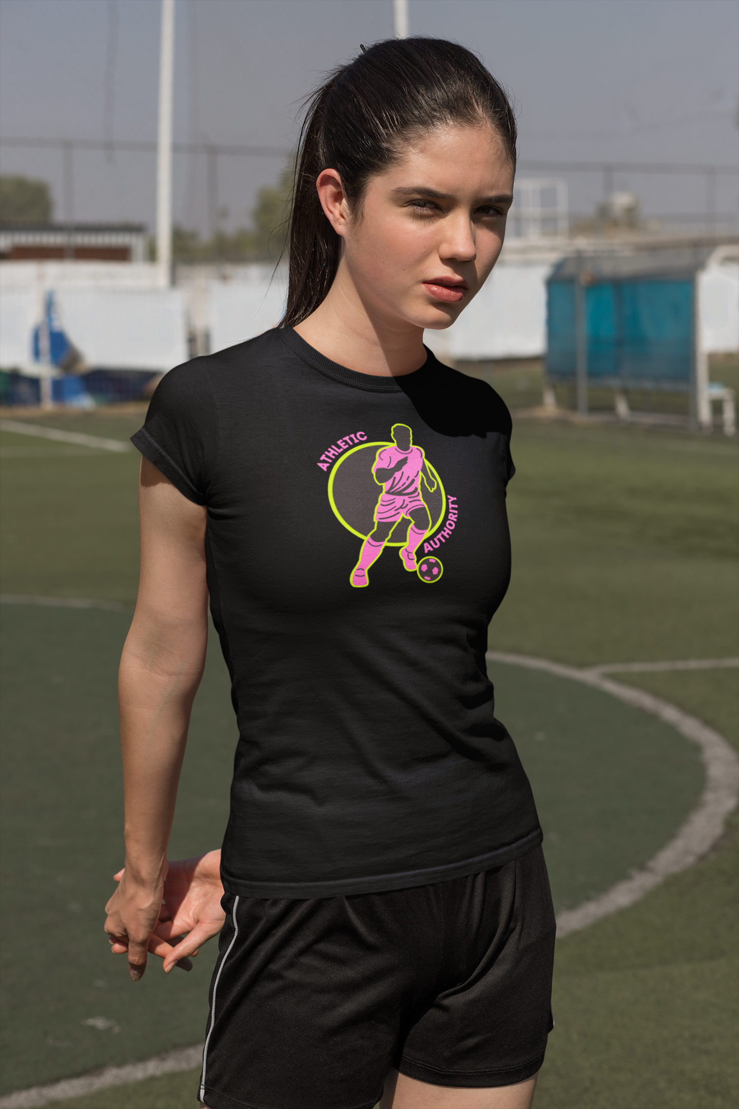 Athletic Authority " Soccer Pink" Unisex Tri-Blend Short sleeve t-shirt