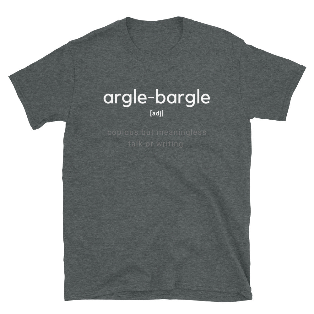 Word Nurd "Argle-bargle" Short-Sleeve Unisex T-Shirt