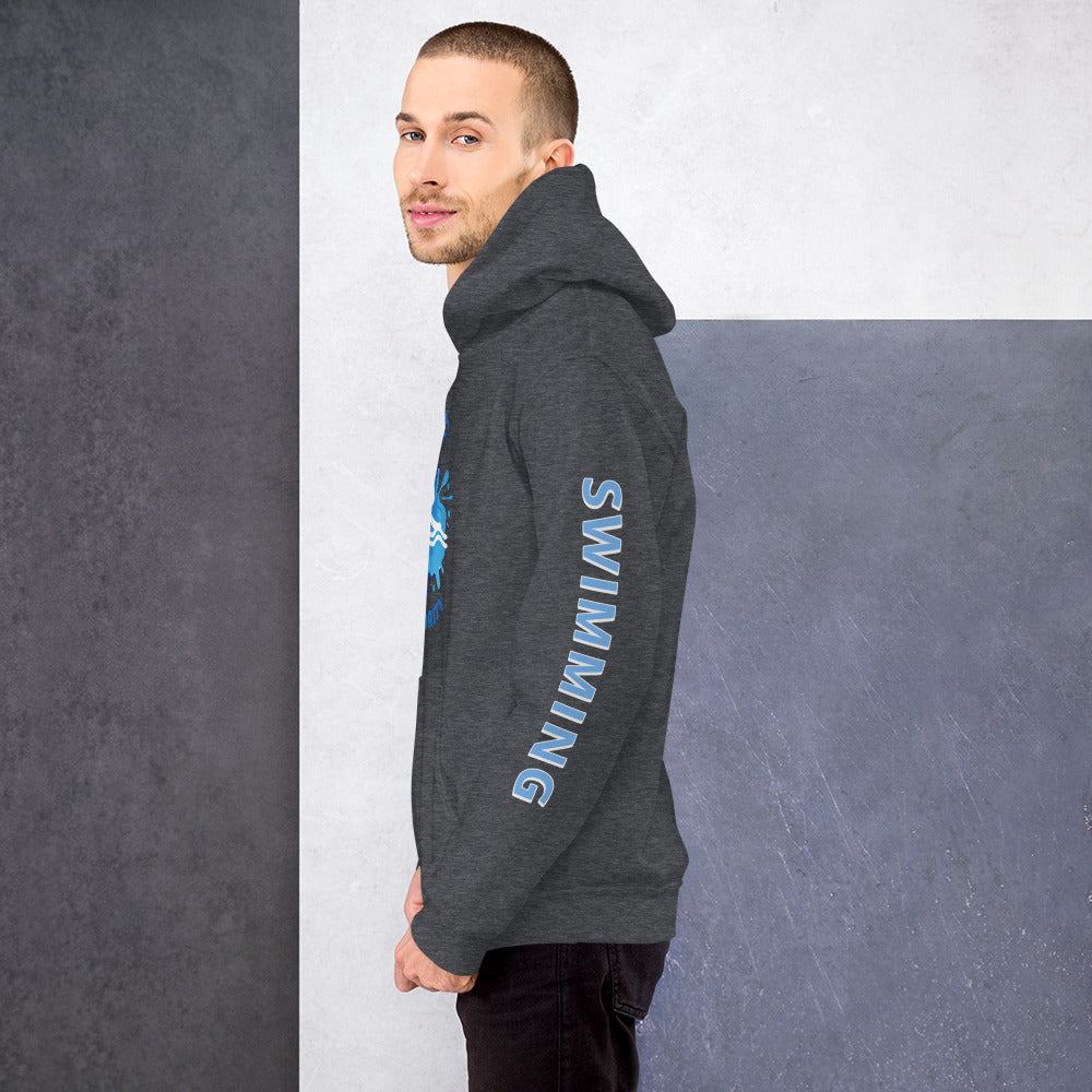 Athletic Authority  "Swimming Splash" Unisex Hoodie 2021