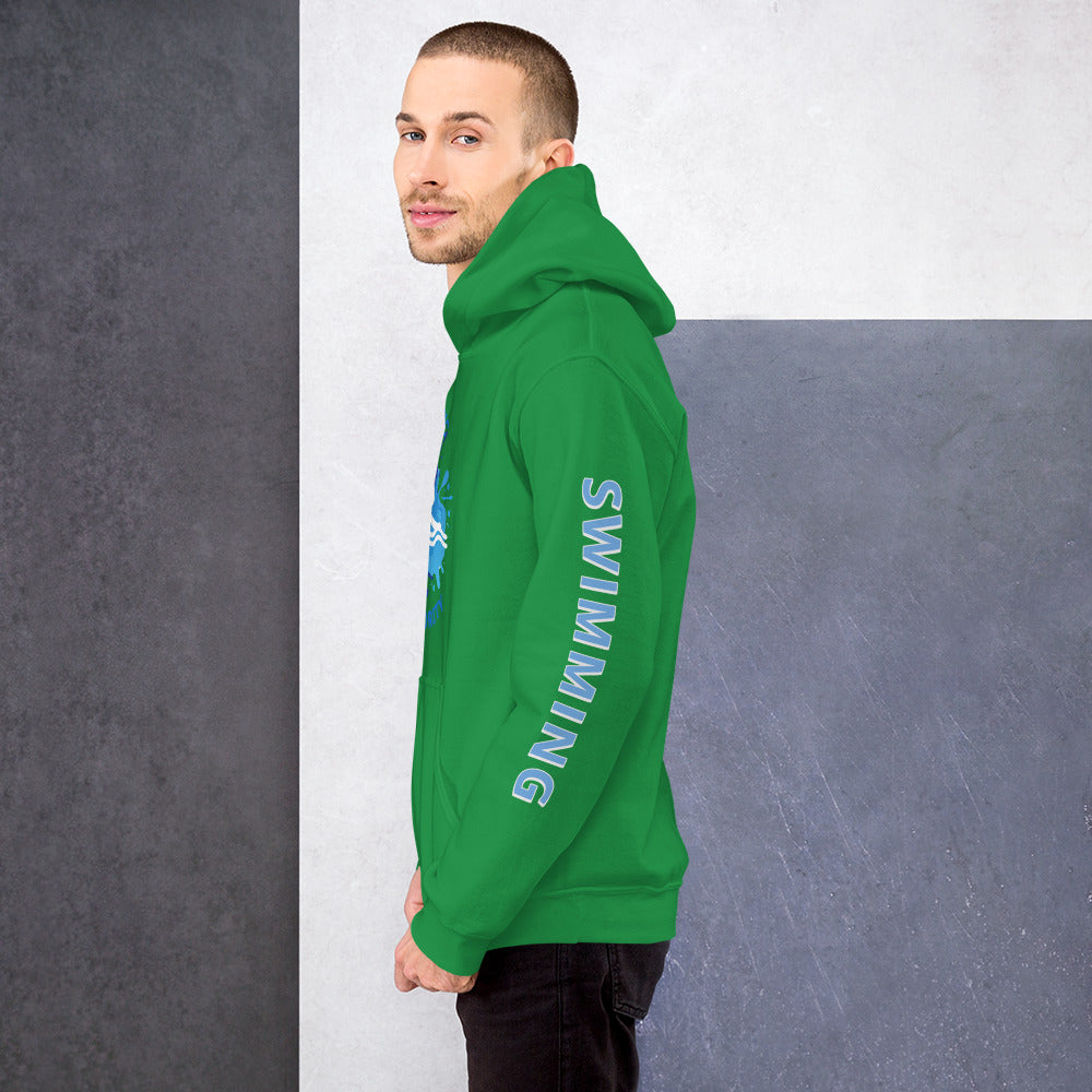 Athletic Authority  "Swimming Splash" Unisex Hoodie 2021
