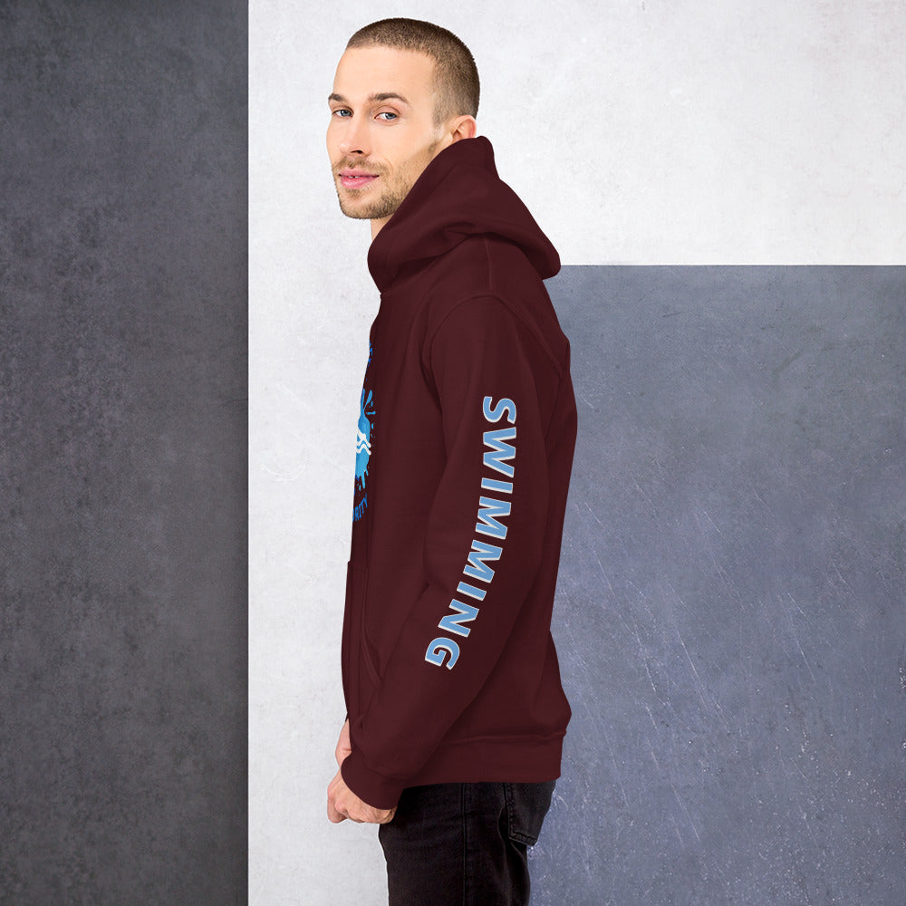 Athletic Authority  "Swimming Splash" Unisex Hoodie 2021