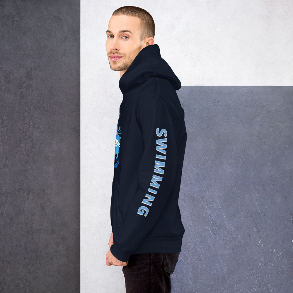 Athletic Authority  "Swimming Splash" Unisex Hoodie 2021