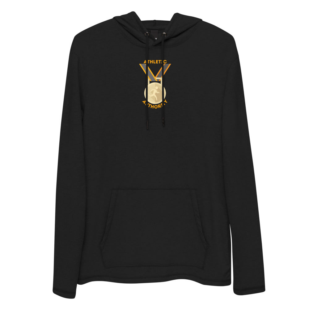 Athletic Authority "Gold Medal Ribbon" Unisex Lightweight Hoodie