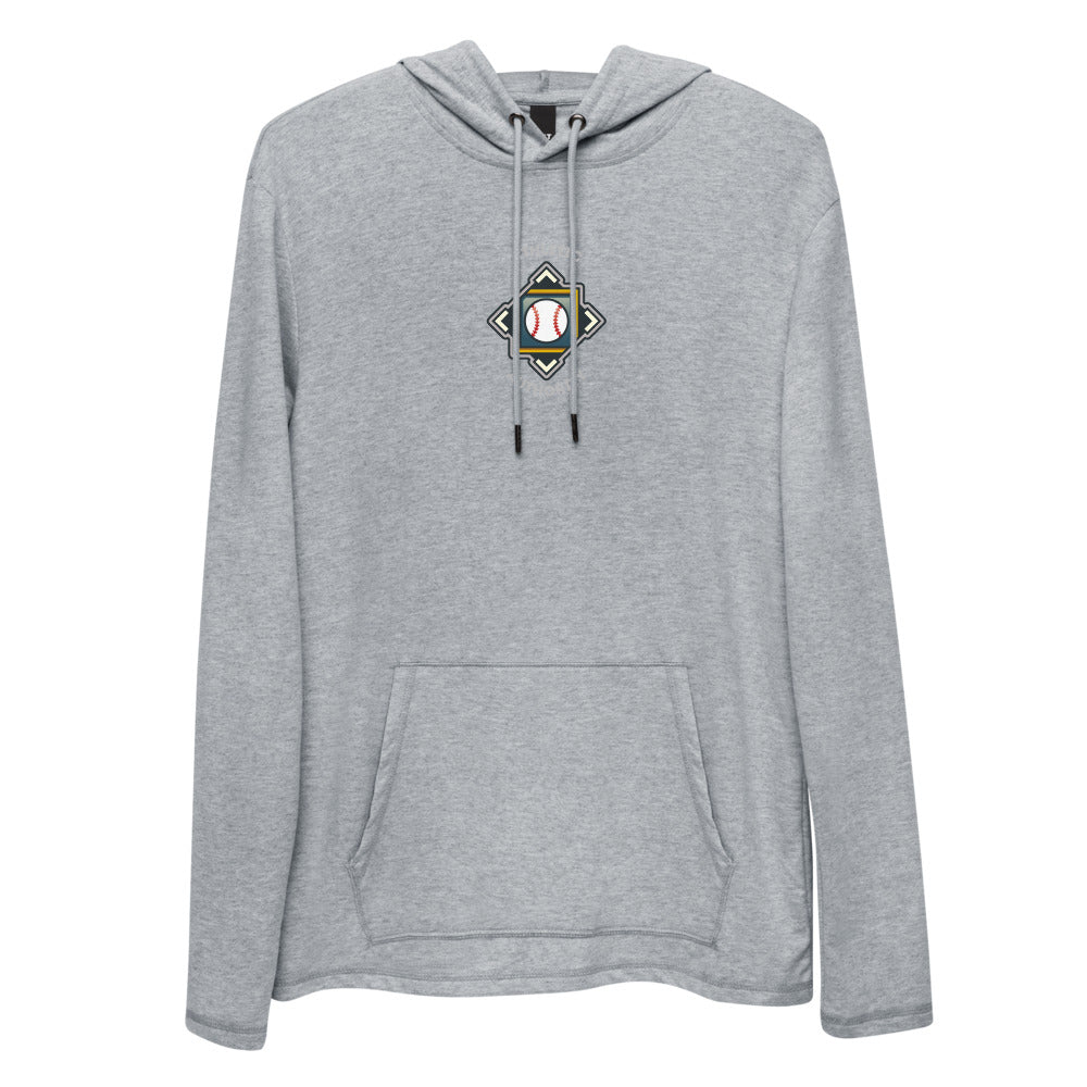 Athletic Authority  "Baseball Crest" Unisex Lightweight Hoodie