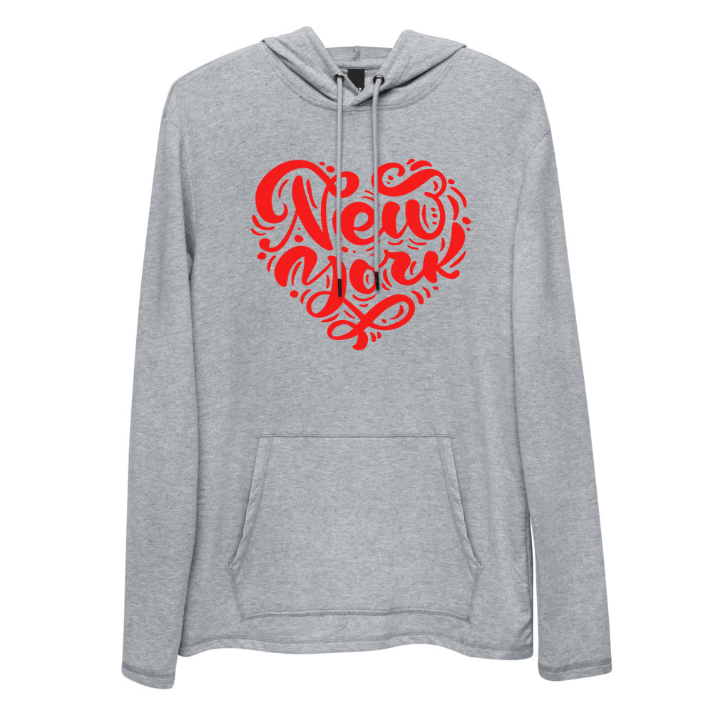 MYNY Hub "NY Heart" Unisex Lightweight Hoodie