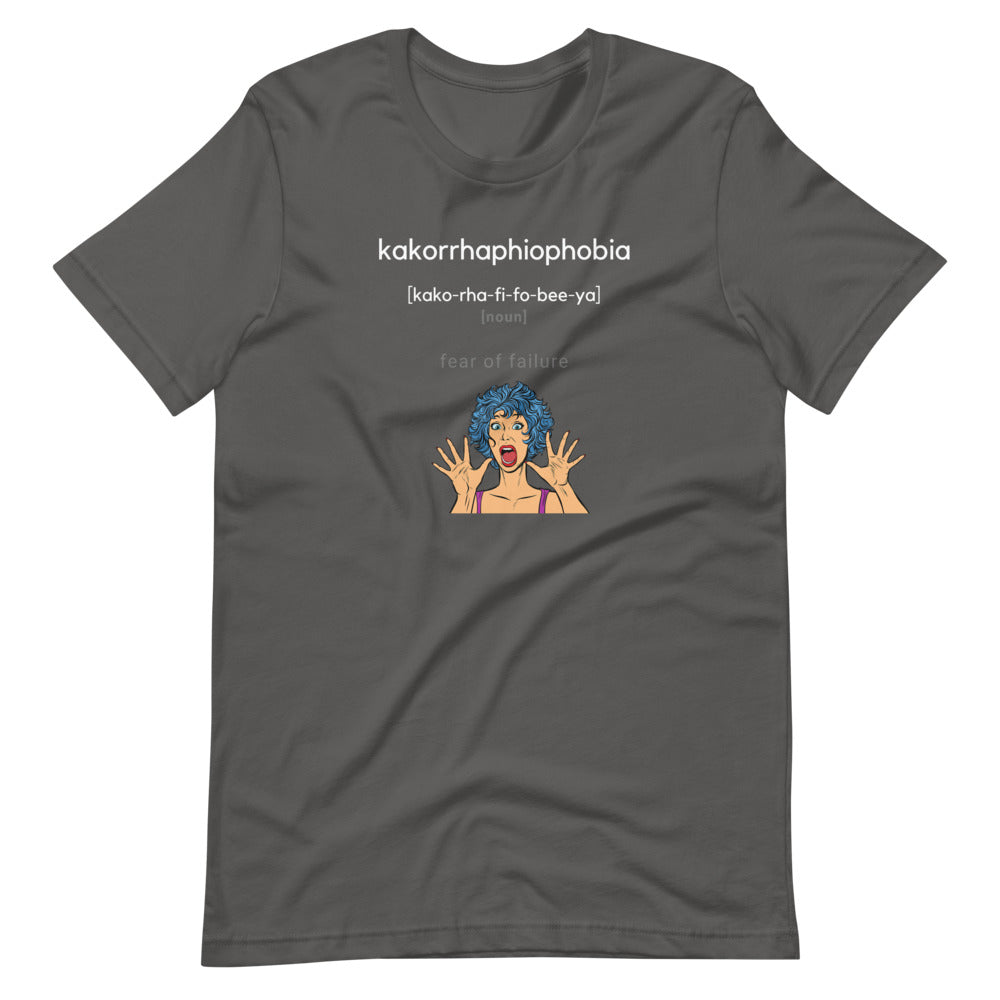 Word Nurd "Kakorrhaphiophobia" Short-Sleeve Unisex T-Shirt