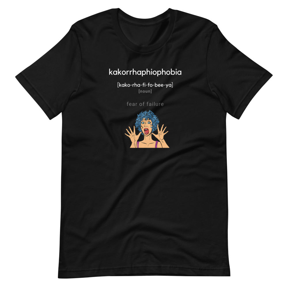 Word Nurd "Kakorrhaphiophobia" Short-Sleeve Unisex T-Shirt