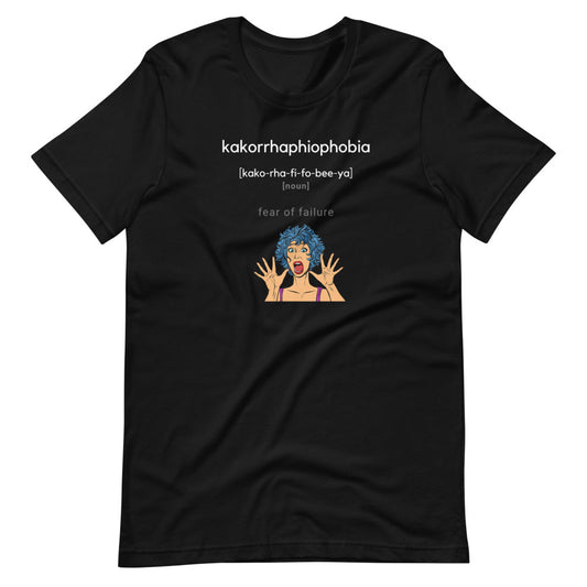 Word Nurd "Kakorrhaphiophobia" Short-Sleeve Unisex T-Shirt