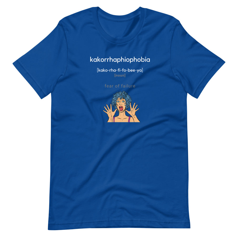 Word Nurd "Kakorrhaphiophobia" Short-Sleeve Unisex T-Shirt