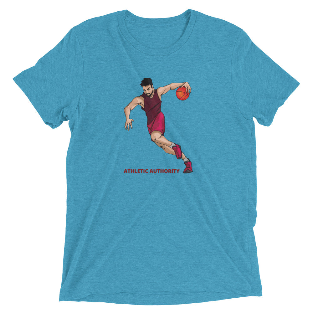 Athletic Authority "Basketball Fast Break" Unisex Tri-Blend Short sleeve t-shirt