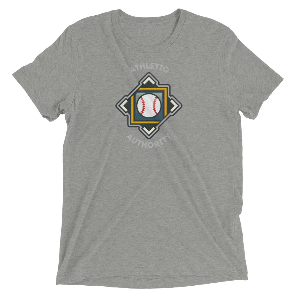 Athletic Authority "Baseball Crest" Unisex Tri-Blend Short sleeve t-shirt