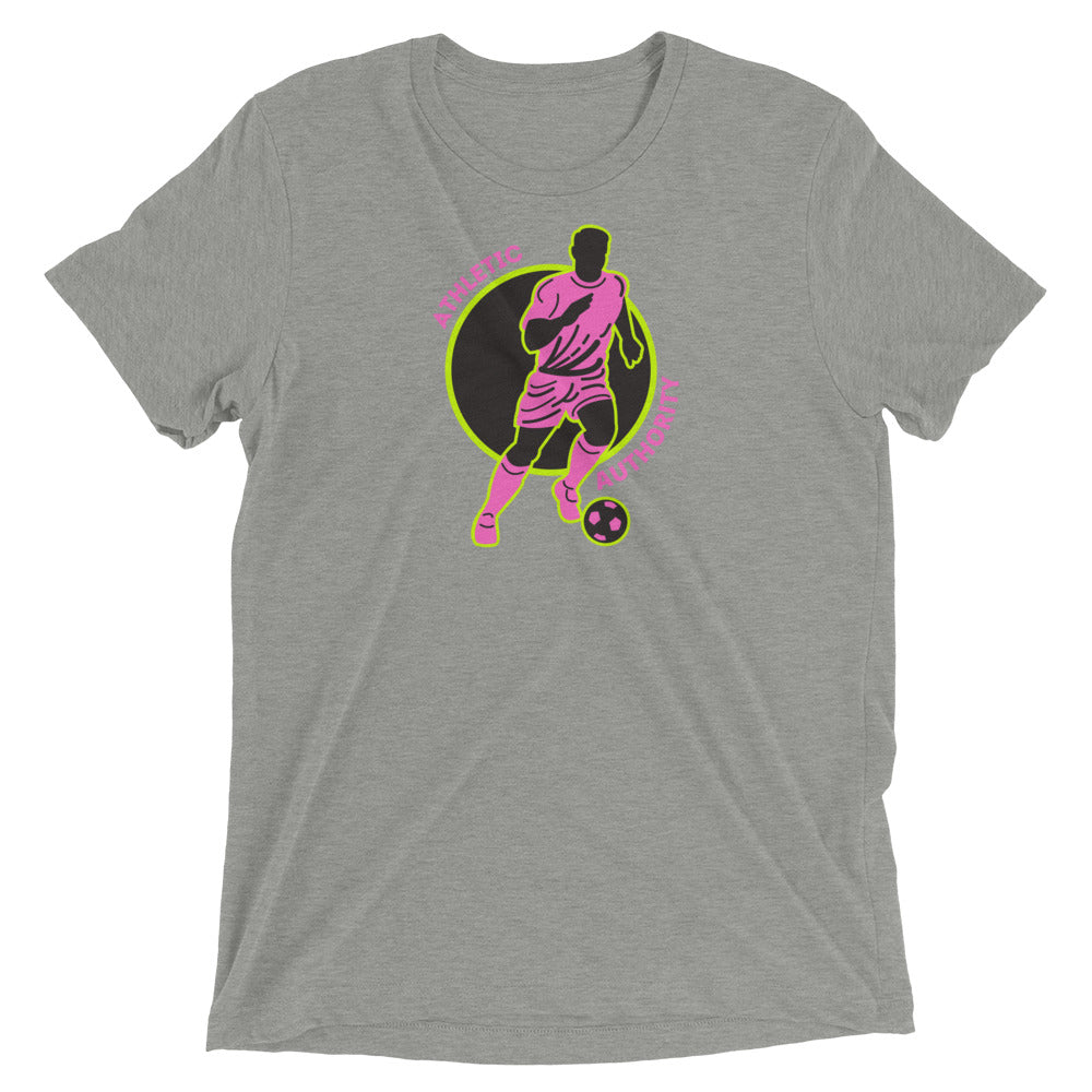 Athletic Authority " Soccer Pink" Unisex Tri-Blend Short sleeve t-shirt