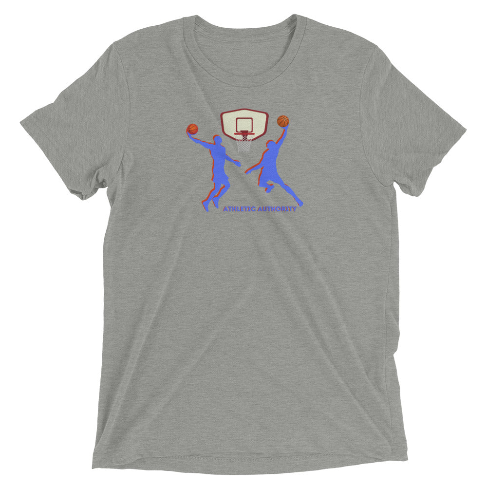 Athletic Authority "Basketball Double Dunk" Unisex Tri-Blend Short sleeve t-shirt