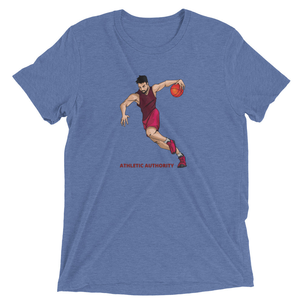 Athletic Authority "Basketball Fast Break" Unisex Tri-Blend Short sleeve t-shirt