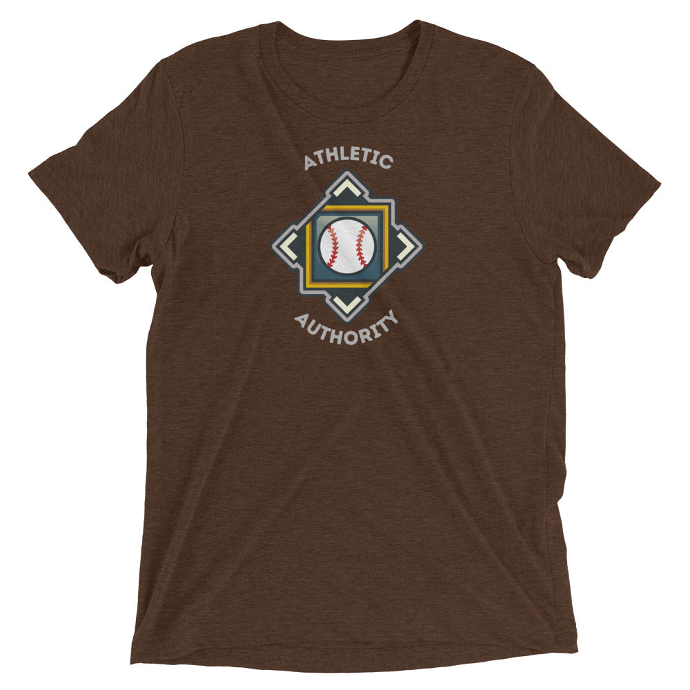 Athletic Authority "Baseball Crest" Unisex Tri-Blend Short sleeve t-shirt
