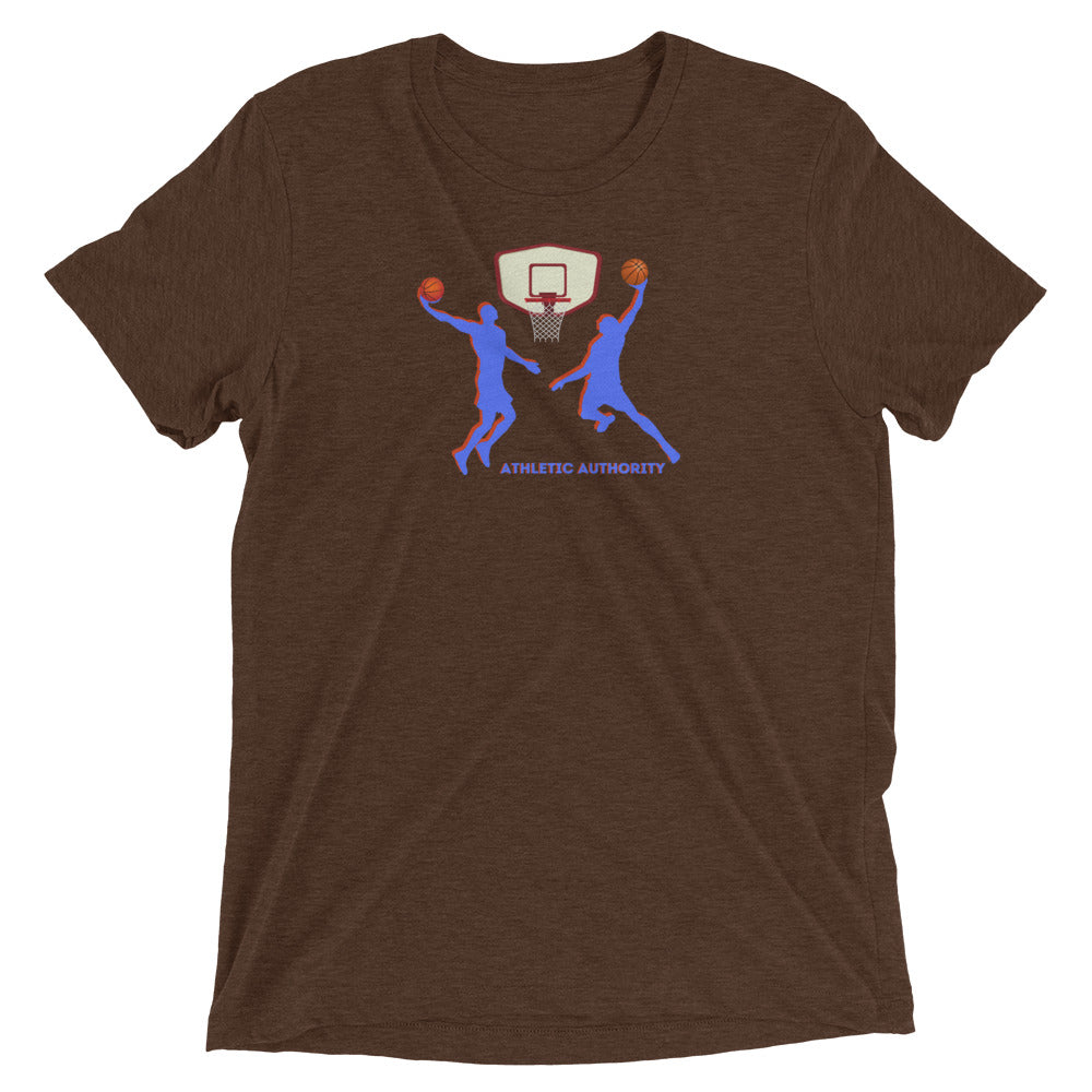 Athletic Authority "Basketball Double Dunk" Unisex Tri-Blend Short sleeve t-shirt