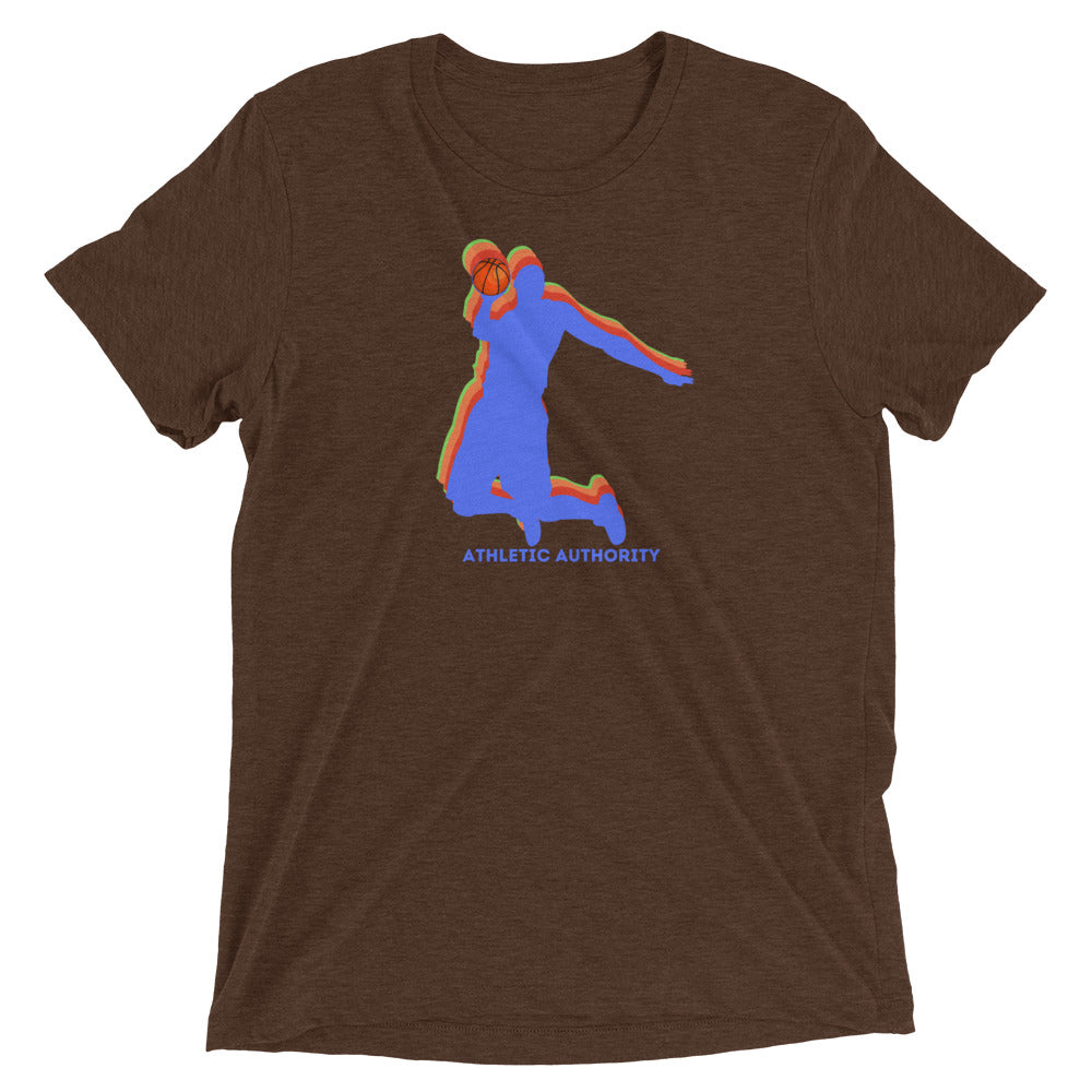 Athletic Authority "Basketball3 D" Unisex Tri-Blend Short sleeve t-shirt