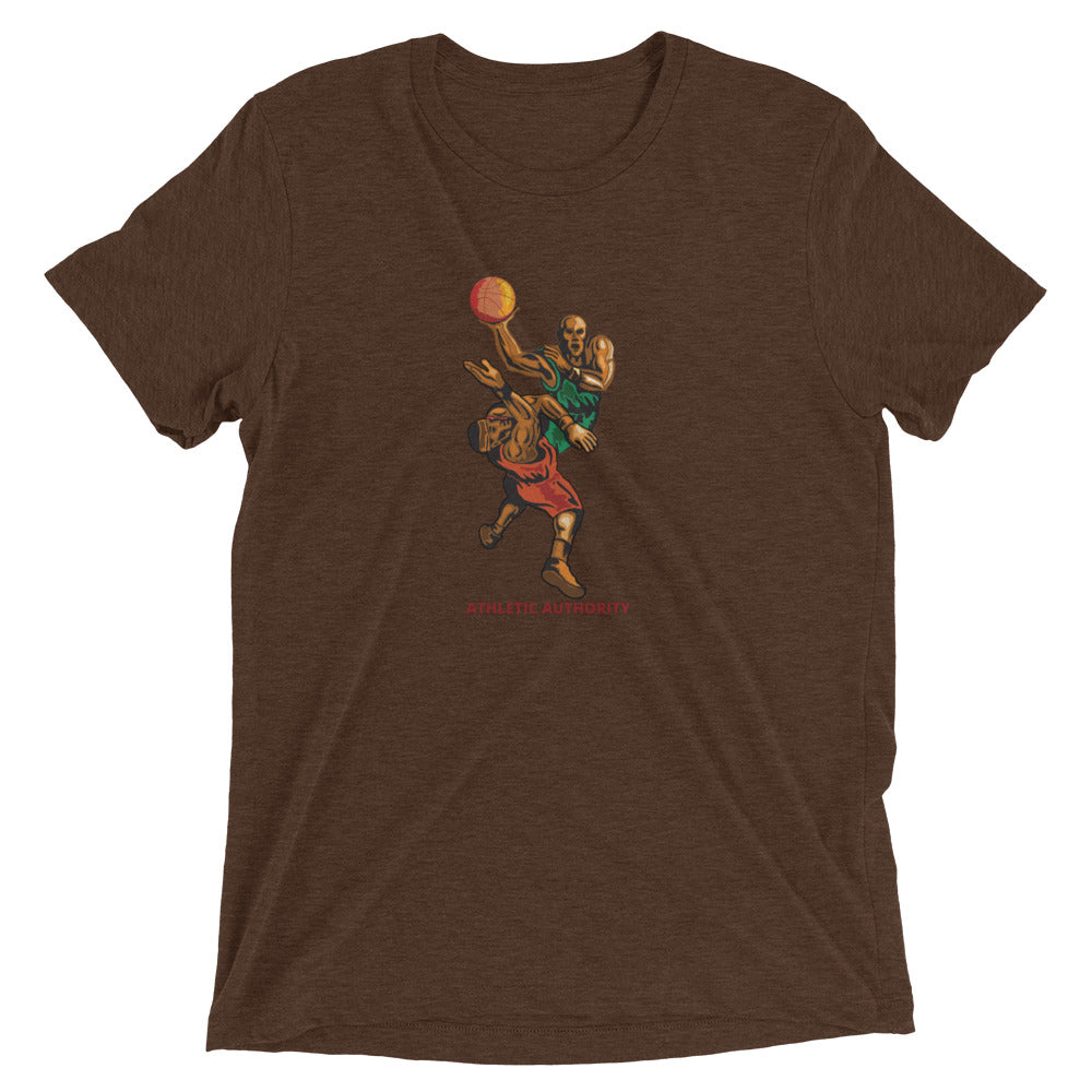 Athletic Authority "Basketball Layup" Unisex Tri-Blend Short sleeve t-shirt