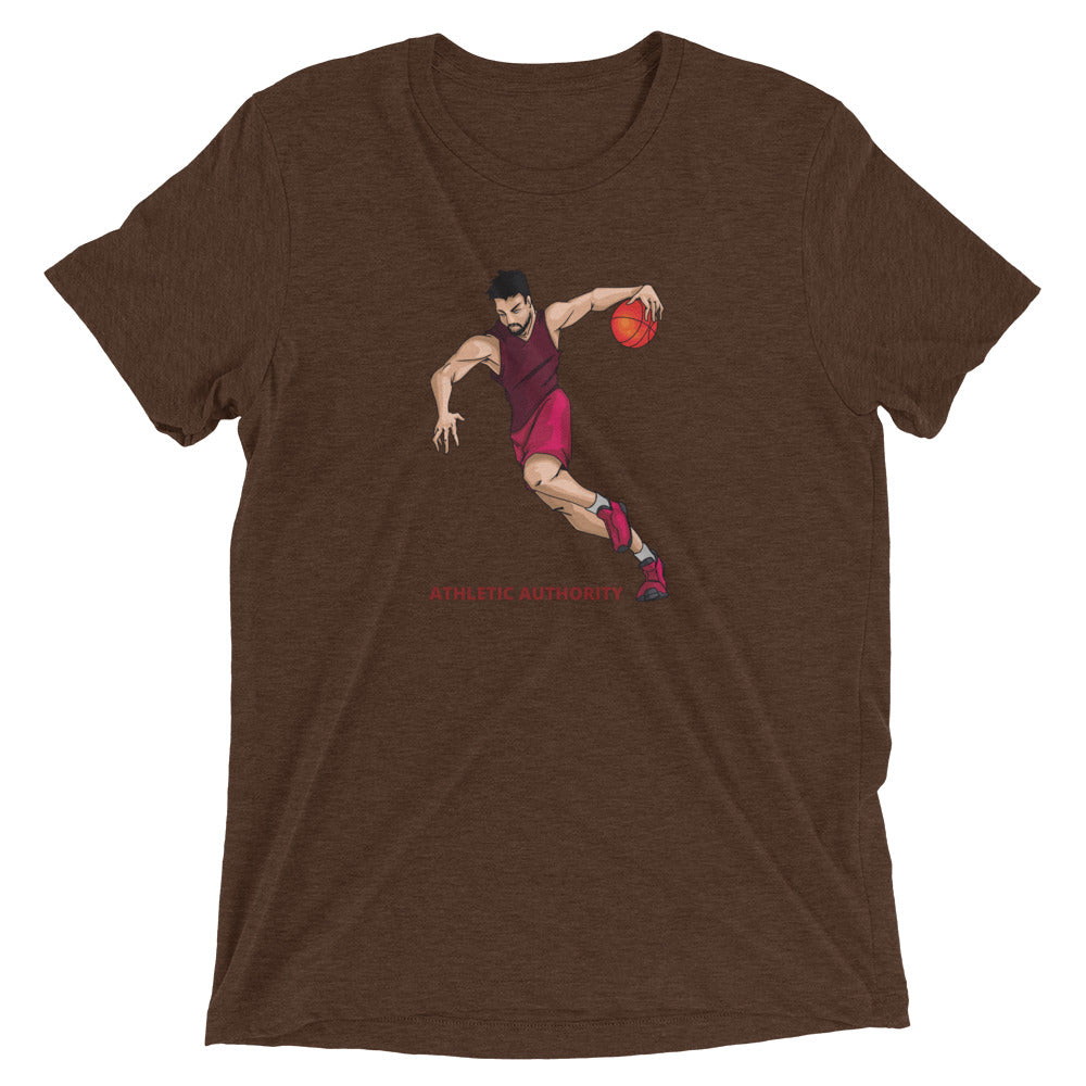 Athletic Authority "Basketball Fast Break" Unisex Tri-Blend Short sleeve t-shirt