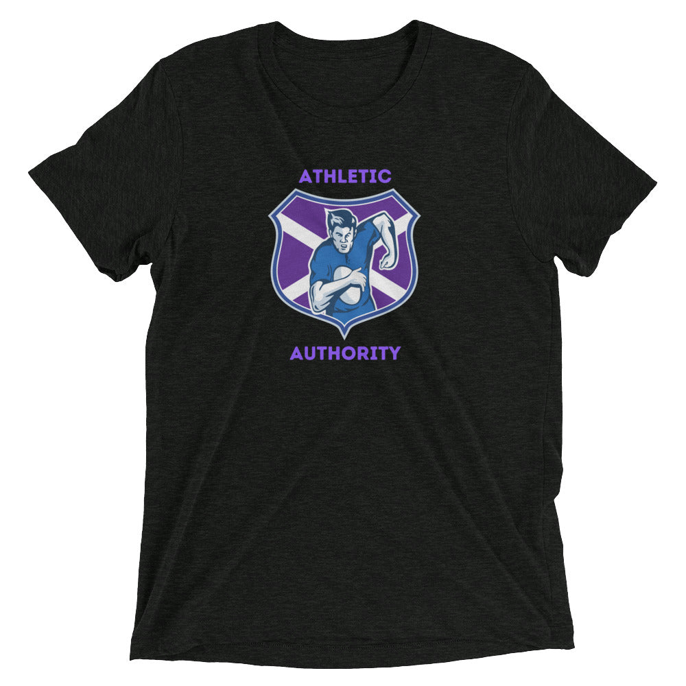 Athletic Authority  "Rugby Purple" Unisex Tri-Blend Short sleeve t-shirt
