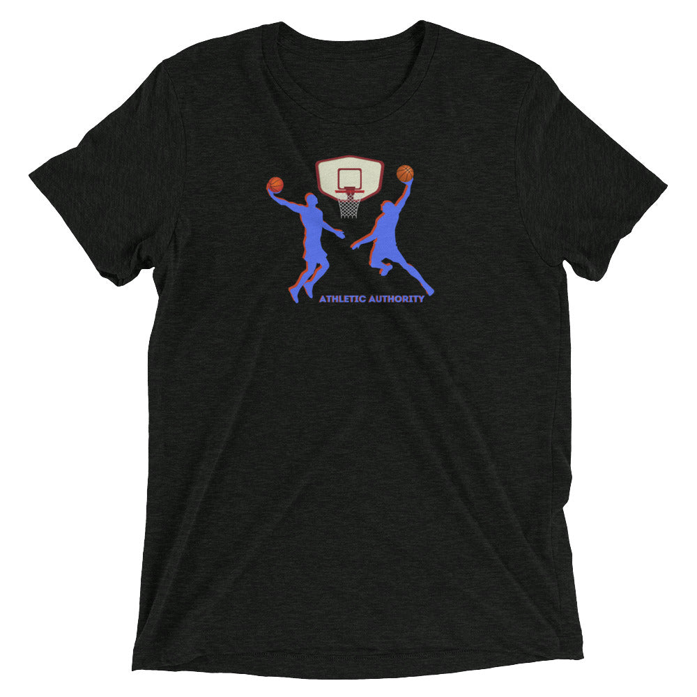 Athletic Authority "Basketball Double Dunk" Unisex Tri-Blend Short sleeve t-shirt